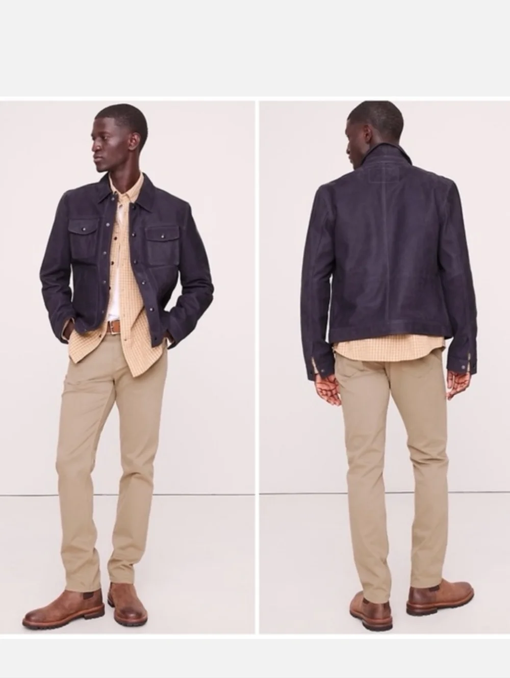 Banana Republic Traveler Slim Fit Pants in Tan